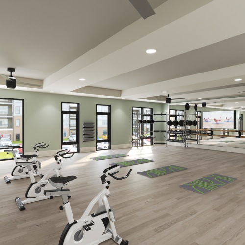 Up to date fitness center centrally located